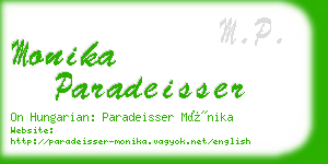 monika paradeisser business card